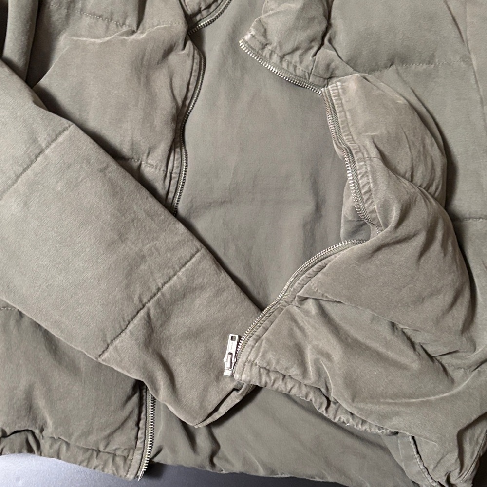 Olive Green Puffer Jacket Brandy/John Galt - Picture 5 of 5